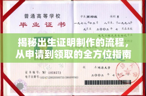 巴彦揭秘出生证明制作的流程，从申请到领取的全方位指南
